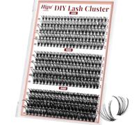Natural Cluster Lashes 30D+40D+50D, Higu clace Individual Eyelashes 280 Pcs Mix 10-18mm, Soft Cluster Eyelash DIY Lash Extensions at Home (30D+40D+50D)