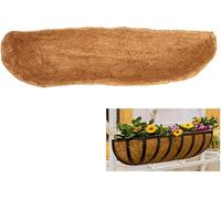 Natural Coco Hanging Basket Liners, Trough Coco Replacement Liners, Basket Liners for Wall Planters Basket Planter, Indoor and Outdoor Garden Porch & Balcony Planter Liner Replacement (48 in)