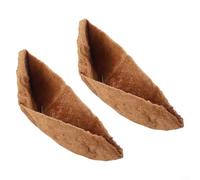 Natural Coconut Fiber Basket Liner Designed for Hanging Flower Baskets, Garden Decoration, and Indoor Plant Displays with Breathable Material for Optimal Plant Care (2pcs)