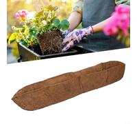 Natural Coconut Fiber Liner Trough for Hanging Baskets Replacement Coco Liner with Curved Half Moon Design for Wall Mounted Planters (30 inches)