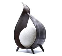 Natural Coconut Lamp - Chocolate Wrapover Twist