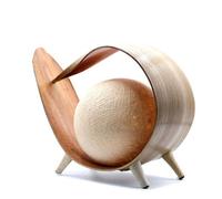 Natural Coconut Loop Lamp - Rustic Tropical Decor Light
