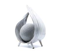Natural Coconut Shell Lamp - Whitewash Wrapover For Cozy Ambiance