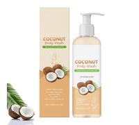 Natural Coconut Shower Gel, Moisturising Body Wash with Coconut Oil to Nourish Skin, for Soft and Supple Skin, Hydrating Shower Gel, Calming Relaxing, Caring Body Wash for Dry and Sensitive Skins (1)