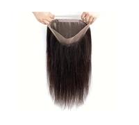 Natural Color 360 Lace Frontal Silky Straight Unprocessed Remy Human Hair Adjustable 150 Density Pre-Plucked(10 Inch)