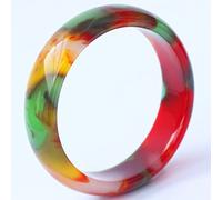 Natural Colorful Jade Bracelet,Ethnic Style Colored Jade Bracelet,Fine Ladies Jade Bracelets Send Mom to Girlfriend The Best Fashion Jewelry,60-62mm