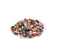 Natural Colorful Quartz Tumbled Chips Crushed Crystal Stone, 7-9mm Polished Healing Crystal Chips Healing Reiki Crystal Jewelry Making Home Decoration