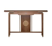 Natural Console Table with Drawer & Ample Storage Entryway Sofa Table for Hallway & Living Room Mortise and Tenon Design 55.1in 140cm
