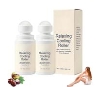 Natural Cooling Roller, 2026 New Relaxing Cooling Roller, Soothe and Repair Roller Ball, Fast-Absorbing, Non-Greasy Formula, Moisturizing, Hydrating, Refreshing, Reduce Leg Swelling Roll-On (2PC)