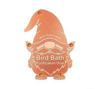 Natural Copper Bird Bath Cleaner Disc 10cm, Pure Copper Inhibitor for Outdoor Pond & Water Features, Garden Fountain Purifier (8)