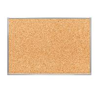 Natural Cork Board Durable and Strong Cork with Aluminium Frame for Office School Home Notice Board 90x60cm