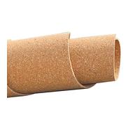 Natural Cork Roll Wall Covering Large Cork Board for Home & Office 6mm Thick Sound Insulation Tiles DIY Notice Boards 0.8m x 1.5m (2.6ft x 4.9ft)