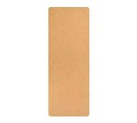 Natural Cork & Rubber Base Yoga Mat High Resiliency Exercise Mat With Alignment Lines 5mm Thick Cushion Support