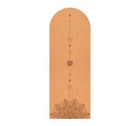 Natural Cork & Rubber Base Yoga Mat With Strap Unisex Exercise Mat 5mm Thick For Fitness And Gym Workouts