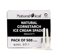 Natural Cornstarch Compostable Ice Cream Spade - Pack of 500