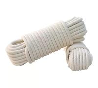 Natural Cotton Clothesline Pulley, Snag & Tear Resistant, 30m X 5.5mm, Soft Braided 190kgs Pulling Force Rope