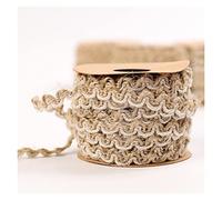 Natural Cotton Rope， 5 Meters Burlap Hemp Jute Cotton Macrame Craft Rope Multicolor(Gun Metal)