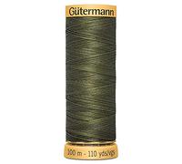 Gutermann 100% Natural Cotton Sewing Thread 100m - Col. 424 Army Green