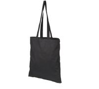 NATURAL COTTON TOTE SHOPPER BAG - 3 COLOURS - LOW PRICE (BLACK)