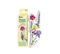 Avenir Natural Creation Water-Colour Painting Flower Bookmarks Set, 20 Pieces, Ages 6+, Wet The Brush and Paint to Reveal Vibrant Colours and Patterns, Mess Free Arts and Crafts for Boys and Girls