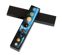 Natural Crystal 8 Planet Ball Solar System Set Galaxy Model Healing Gemstones Set Home Office Decorations