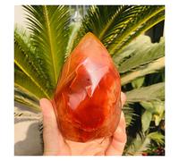 Natural Crystal Agate Flame Chalcedine Agate Torch With The Shape Of Home Office JIZTGEDM (Size : 700g)
