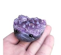 Natural Crystal Carved Quartz Purple Amethyst Hedgehog Cluster 40MM-55MM for Gift Beautiful Crystal (Color : 40mm 1pc)