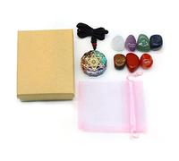 Natural Crystal Chakras Amethyst Stone Healing Meditation Reiki Yoga Stone Gifts Collection O4v6 7 Set Chakra Box