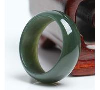 Natural Crystal Chalcedony Tail Couple Jewelry Lucky Jade Stone Finger RED Agate Ring Elegance Accessories Unisex (Ring Size : 9.5)