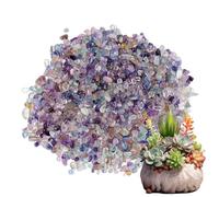 Natural Crystal Chips - Rainbow Raw Rough Stones 5-7Mm, Colorful Healing Rock Collection, Portable Small Size Stones, durabl Home Decor Accent | Perfect Energy Display for Living Room Decoration