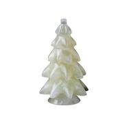 Natural Crystal Christmas Tree Sculpture - Handcrafted Crystal Tree Figurine, Holiday Decorative Crystal Art(Whitejade)