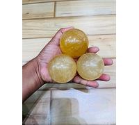 Natural Crystal Citrine Sphere Carved Crystal Healing Crystals Home Office Table Decor metaphysical crystals Meditation Yellow Crystals 50-60MM