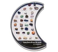 Natural Crystal Collection - 32pcs Display Case Science Rock Setnatural Cry