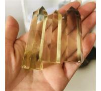 Natural Crystal dot Citrine Column Obelisk Yellow Home Ornaments Home Decor(6-7cm,5pc)