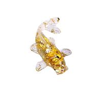 Natural Crystal Gravel Fish Shape Small Ornaments Decorative Office Surface Ornaments Gifts Car Ornaments Lady Christmas Ornaments