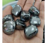 Natural Crystal Hematite Tumbled Stone Crystal Healing Grounding, Shiny Tumble Gift (Size : 300g)