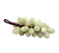 Natural Crystal, Jade, Grapes, Home Decor Ornaments, Christmas Decorations, 25 Pieces Green String