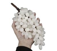 Natural Crystal, Jade, Grapes, Home Decor Ornaments, Christmas Decorations, A Large Chain of 100 White Pills with Hearts