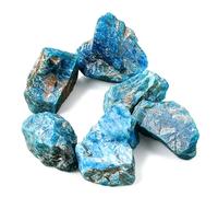 Natural Crystal Mineral Stone Unpolished Hand-Pounded Raw Agate Decorative Landscaping Ornament 100g 3-5cm(Blu)