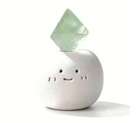 Natural Crystal Raw Stone Ornament Handmade Emotionally Stabilizing Figurative Item for Desk, Nightstand, or Meditation Space(Grn)