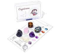 Natural Crystal Raw Stone Set for 12 Zodiac Signs DIY Mineral Standard Tutorial PP Box 1 Aries to Scorpio