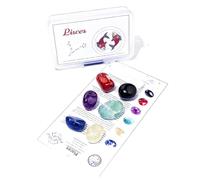 Natural Crystal Raw Stone Set for 12 Zodiac Signs DIY Mineral Standard Tutorial PP Box 1 Aries to Scorpio