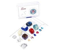 Natural Crystal Raw Stone Set for 12 Zodiac Signs DIY Mineral Standard Tutorial PP Box 1 Aries to Scorpio
