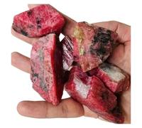 Natural Crystal Rhodonite Pink with Black Mineral Specimen for Meditation Crystal gem Quartz Room Decoration(50-55g (1-3pcs))