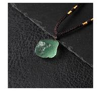 Natural Crystal Rough 1PC Sapphire Stone Pendant with Pink Quartz Amethyst Necklace for Gift Women& Mineral Specimen