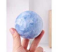 Natural Crystal Rough Large Gemstone Crystal Ball Natural Lapis Lazuli Crystal Ball Suitable for Furniture Decoration Crystals,Blue,30~35mm