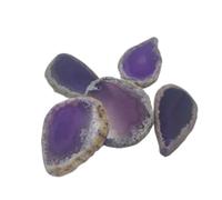 Natural crystal rough Natural Crystal Rough Natural Agate Slice Geode Polished Irregular Crystal Slice Stone DIY Pendant Decoration Grade Mini DIY Practical for Decoration, Stone Generator (Color : P