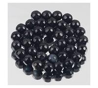 Natural Crystal Rough Natural Stone Black Agates Bead Round Loose Spacer Beads for Jewelry Making 6/8/10MM DIY Necklace Bracelet 15" Strand Home Decoration Crystal (Size : 12mm 28-30pcs)