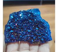 Natural Crystal Rough Specimen 1pcs Natural Crystal electroplated Colored Crystal Clusters Specimen of Open Crystal Clusters Home Decorated Stones CrystalsStone (Size : 80-100g)
