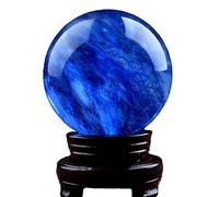 Natural Crystal Sphere Ball, Crystal Glass Ball for Photography Decoration Feng Shui Blue Multiple Sizes(300mm)